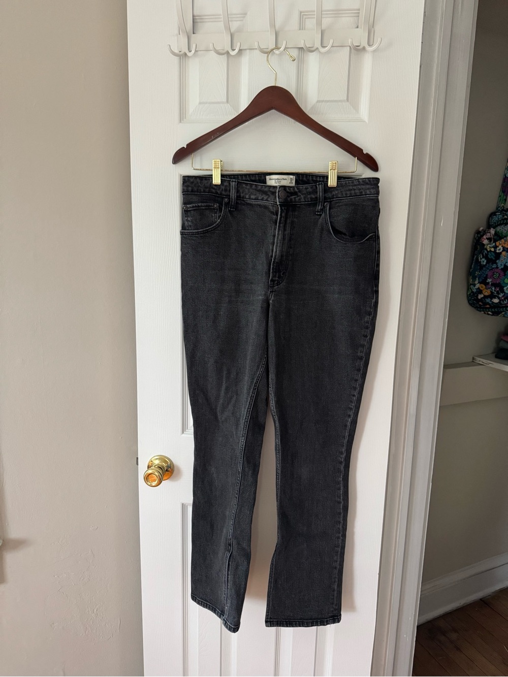 Abercrombie & Fitch Women's The Skinny High Rise Black Jeans